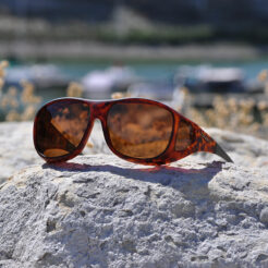 Pilot (L) Tortoise Polarized Amber