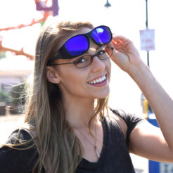 Slim Line (M) Black Polarized Blue Mirror - Image 2