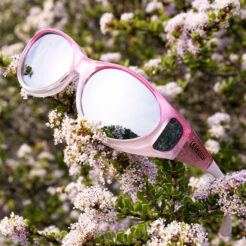 Stream Line (S) Blush Polarized Silver Mirror