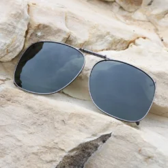 Clip-Ons SQR1-54 Gunmetal Polarized Gray