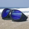 Pilot (L) Black Polarized Blue Mirror