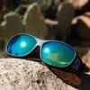 Slim Line (M) Black Polarized Green Mirror