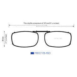 Clip-Ons REC15-50 Bronze Polarized Amber - Image 2