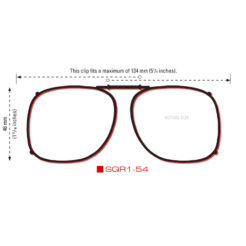 Clip-Ons SQR1-54 Bronze Polarized Amber - Image 2