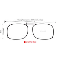 Clip-Ons SQR2-53 Bronze Polarized Amber - Image 2