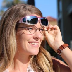 Mini Slim (MS) Blush Polarized Silver Mirror - Image 2
