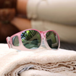 Slim Line (M) Blush Polarized Silver Mirror