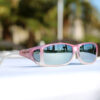 Wide Line (ML) Blush Polarized Silver Mirror